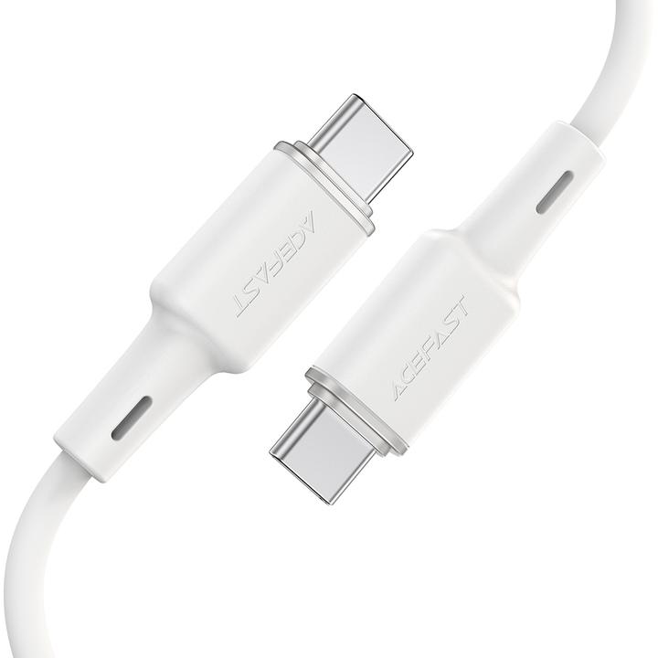 Actual product image Acefast cable USB Type C - USB Type C 1.2m, 60W (20V / 3A) white (C2-03 white) (1.20 m, USB 2.0, 60 W)