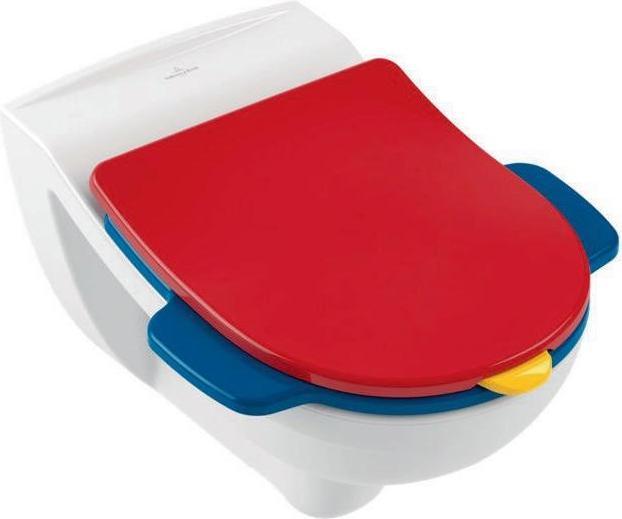 Produktbild Villeroy & Boch V&B WC-Sitz O.NOVO KIDS m De Oc. Blue/Sunshine Yellow/Cherry Red