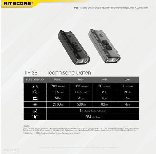 Image du produit Nitecore Tip SE 700 (6 cm, 700 lm)