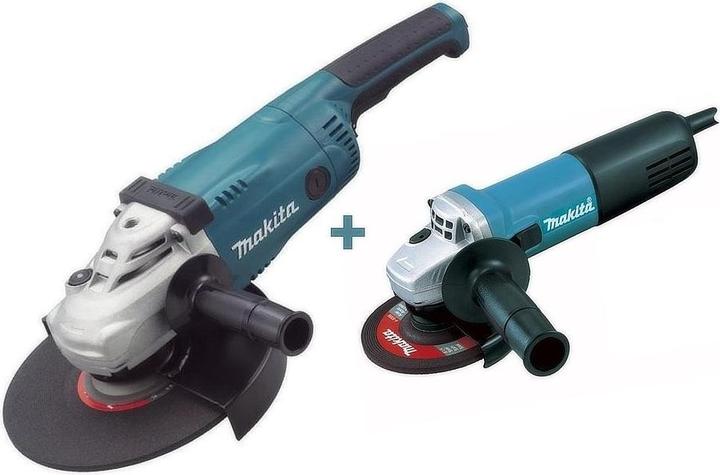 Produktbild Makita DK0053G Winkelschleifer-Set inkl. Transportkoffer, GA9020 & 9558HNR (230 mm)