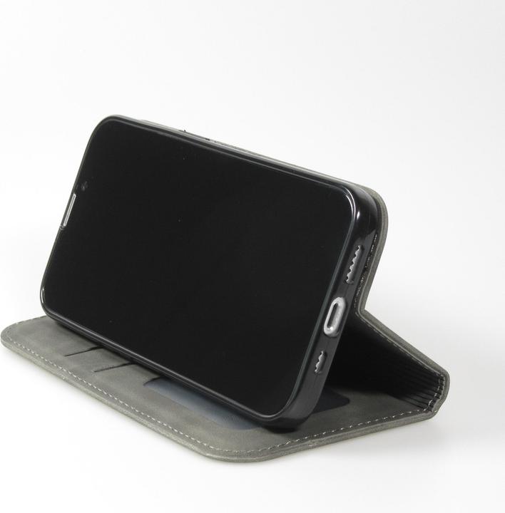Produktbild PhoneLook Leder Tasche Flip Wallet vintage mit Magnetverschluss und Kartenhalter (Apple iPhone 15 Plus)