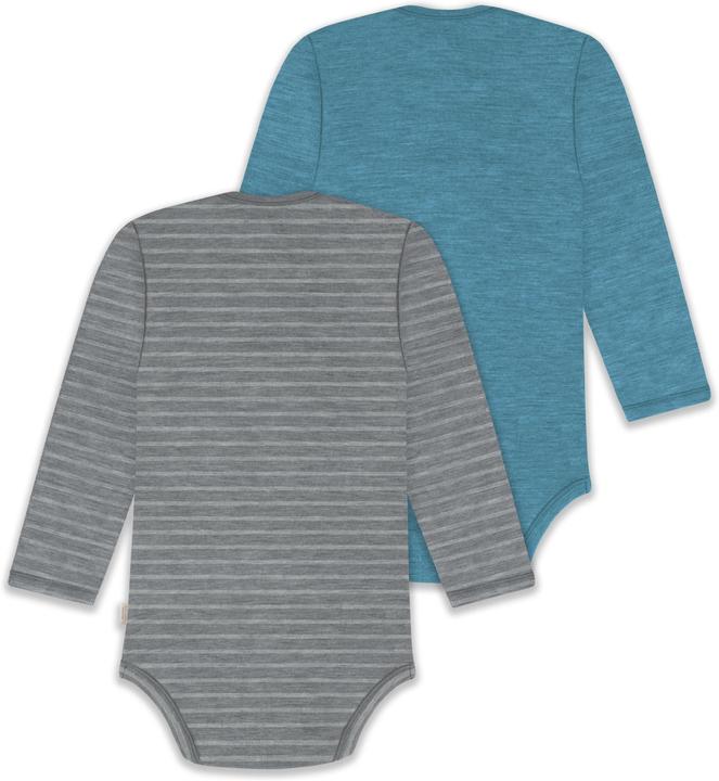 Produktbild Normani 2er Pack Baby Merino Body Langarm „Auckland" - 9381 (86)