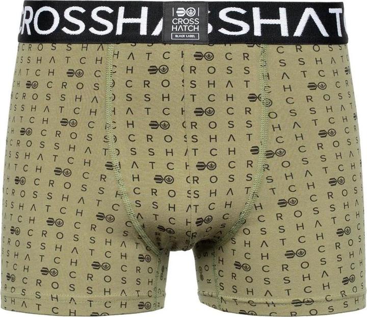 Actual product image Crosshatch Mens Gridline Boxer Shorts (Pack of 3) (L, pack of 3)