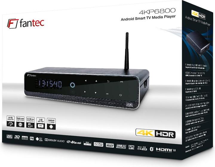 Produktbild Fantec 4KP6800 (16 GB, Android 5.1 (Lollipop))