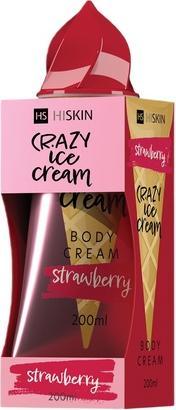 Hiskin Crazy Ice Cream Körpercreme Erdbeere 200ml (Körpercreme, 200 ml)