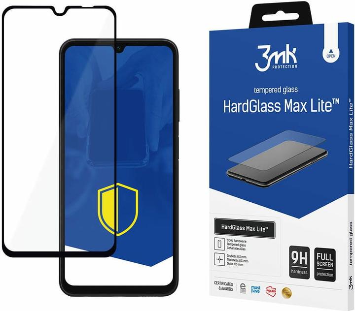 Produktbild 3MK Kaitseklaas Galaxy A05s Hardglass Max Lite, must (1 Stück, Samsung Galaxy A05s)