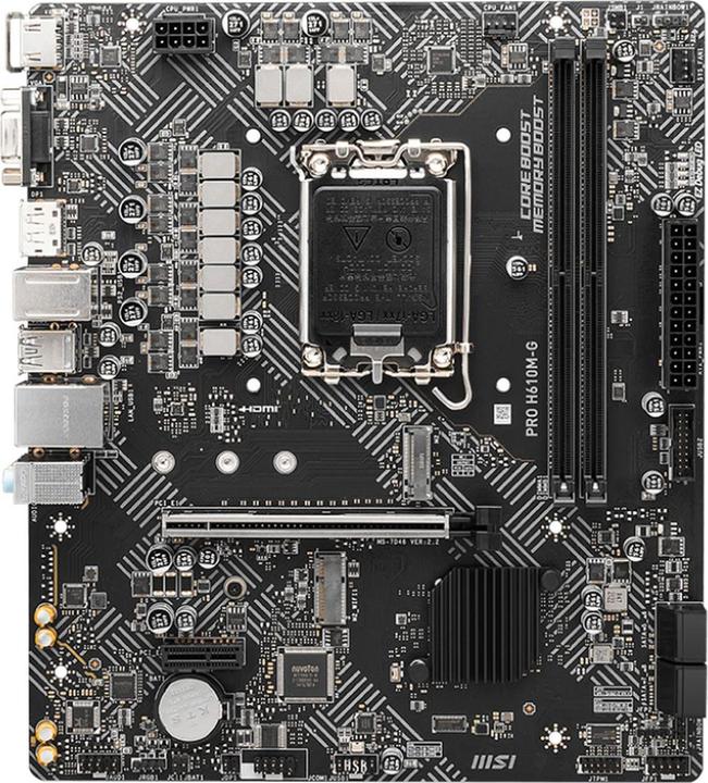 Produktbild MSI PRO H610M-G (H610,S1700,mATX,DDR5) (LGA 1700, Intel H610, mATX)