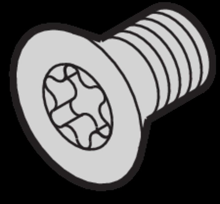 Image du produit Schroff Vis à tête fraisée avec tête Torx - SENKSCHR. M5X12 TORX 100PCS