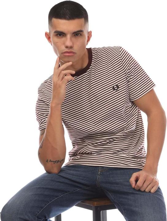 Immagine prodotto Fred Perry Maglietta Fine Stripe Maniche Corte Uomo (XS)