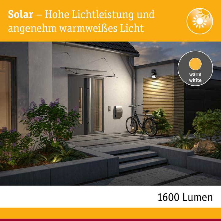 Image du produit Paulmann Lèche-mur solaire Lesly (1600 lm, IP65)