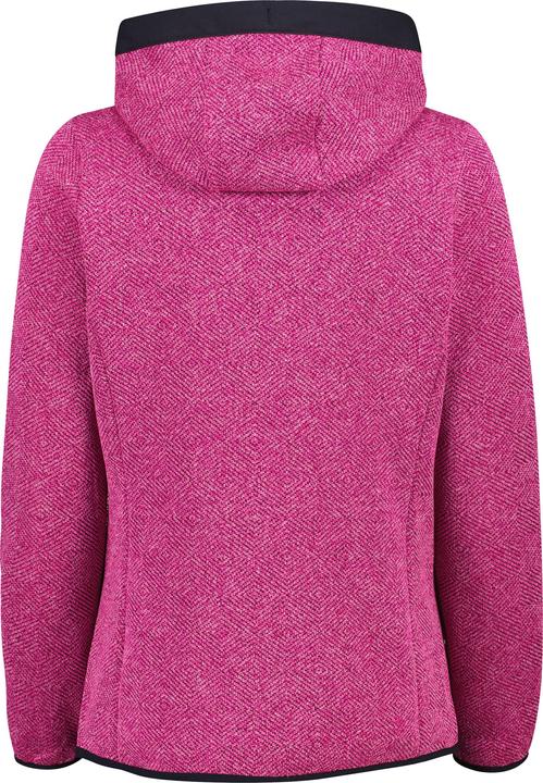 Actual product image CMP Campagnolo Women's Jacquard Knitted Jacket Fix Hood (40, M)