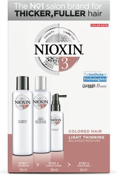 Produktbild Nioxin Starter Set 3, 2x/1x50ml (350 ml, Flüssiges Shampoo)