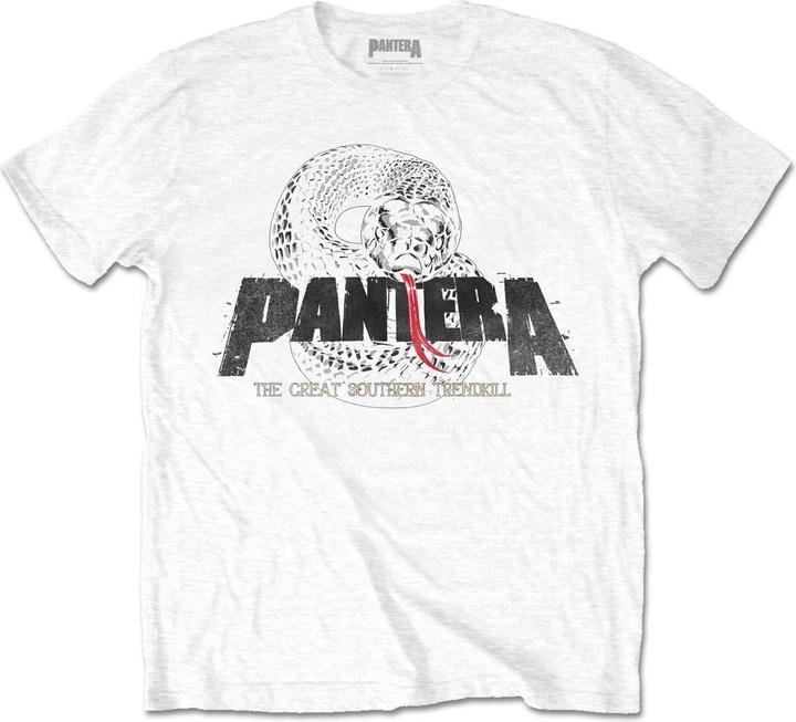 Pantera Unisex Adult Snake Cotton Logo T-Shirt (XL)