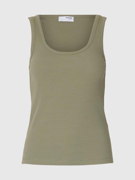 Actual product image Selected Femme Rippmuster Baumwoll Tanktop (L)