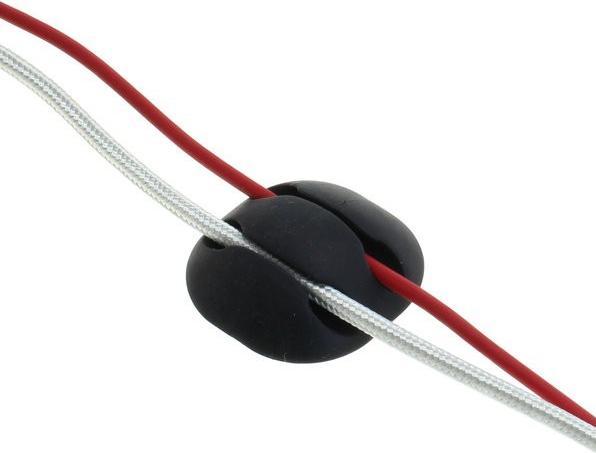 Actual product image AccuCell Cable management, the cable clips, cable holder in a set of 10 black