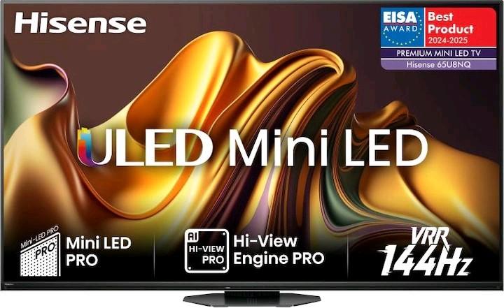 Actual product image Hisense TV 65U8NQ (65", U8NQ, Mini-LED, 4K)