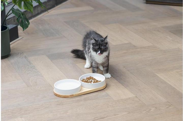 Actual product image Designed by Lotte Loijs double bowl (0.35 l)