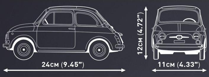 Actual product image Cobi 1965 Fiat 500 Abarth Executive Edition