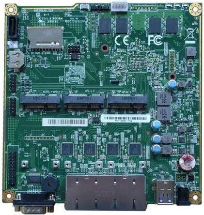 Actual product image PC Engines APU4D4 - system board, 4x LAN, 4 GB RAM, Intel i211 NIC