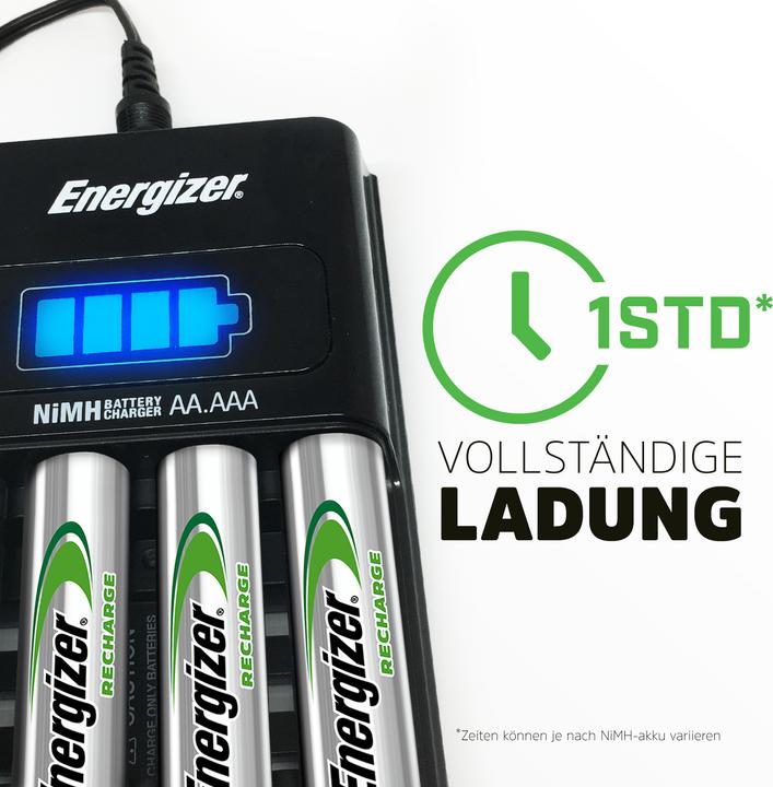 Immagine prodotto Energizer Ricarica 1 ora (4 pz., AA, AAA, 2300 mAh, Batteria + Caricabatterie)