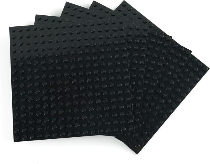 Actual product image LEGO 16x16 Plates Black Building Plates - Black Plate 91405 NEW! Lot 5x (91405, LEGO Classic)