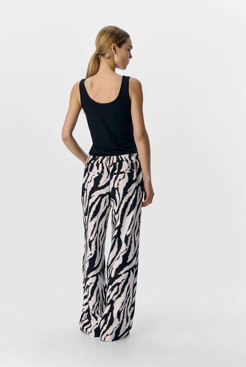 Image du produit Object Pantalon imprimé léopard à jambe large (36)