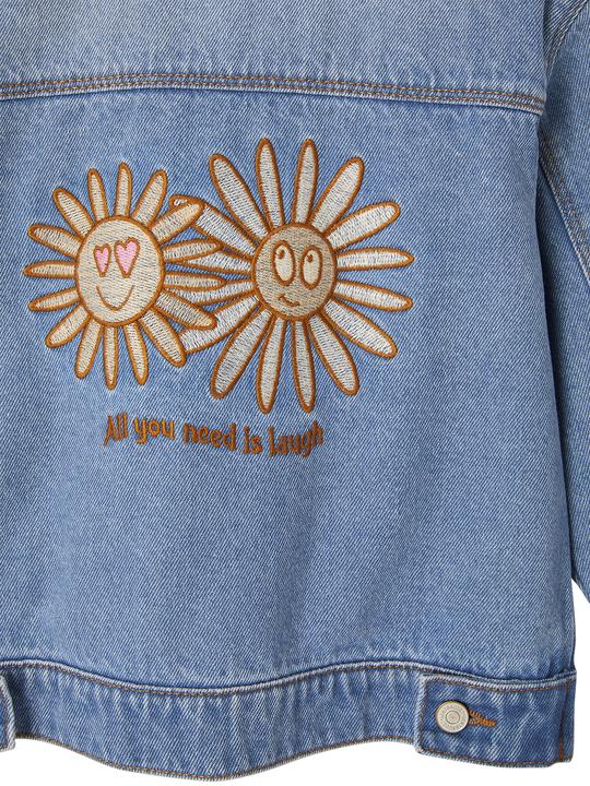 Immagine prodotto Vertbaudet Giacca di jeans da bambina con fiori (86)