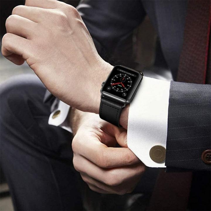 Image du produit Tech-Protect Leatherfit Strap for Samsung Galaxy Watch Ultra (47mm) - Noir (Cuir véritable)