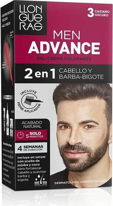 Actual product image Llongueras MEN ADVANCE #3-castaño oscuro (Eyelashes applicator)