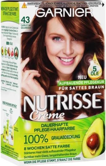 Pierre Fabre Garnier Nutionse, 43 Capuccino Goldbraun, Haarfärbemittel (43 Capuccino Goldbraun)