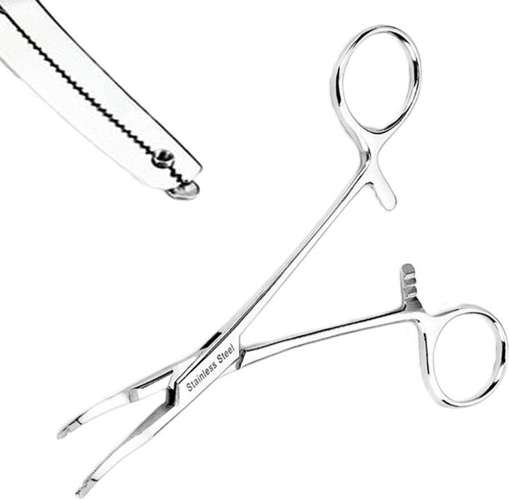 Produktbild Star Piercing Dermal Anchor Halteklemme gebogen (Nr. 1) (ohne Messing, Chirurgenstahl 316L)