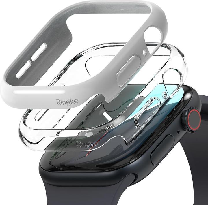 Actual product image Ringke - Slim (2 pack) - Apple Watch 10 46mm - Clear / Light Gray