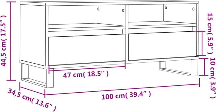 Produktbild VidaXL Alaia (100 x 34.5 x 44.5 cm)