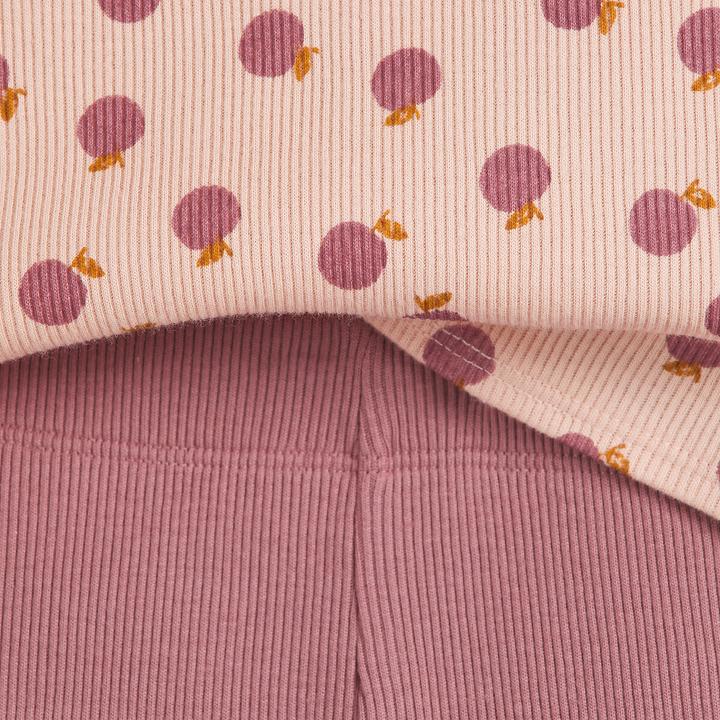 Produktbild La Redoute Collections 2er-Pack gerippte Pyjamas mit Apfelmuster (140)