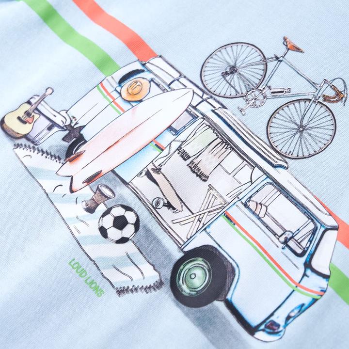 Image du produit VidaXL T-shirt enfant bleu clair 92,Composition : 100 % coton,Couleur (92)
