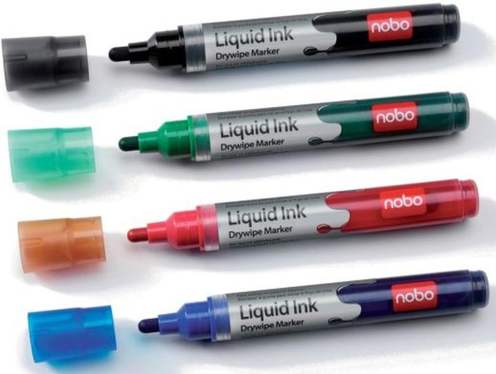 Actual product image Nobo Liquid InkMarker 3 in 1 (Multicoloured, 3 mm, 6 x)