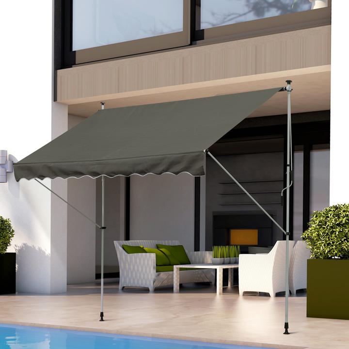 Produktbild Outsunny Klemmmarkise mit Faltarm (3 m)