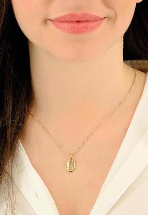 Image du produit Muau Lettre (750, Or blanc, Or jaune 18 carats)