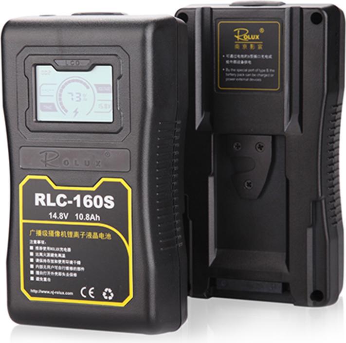 Actual product image Rolux V-Mount Battery RLC-160S 160Wh 14.8V 10800mAh (1 pcs., Device specific, Rechargeable battery)