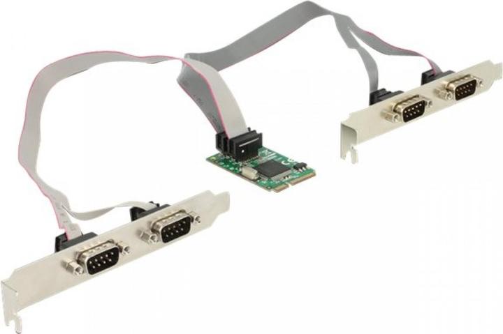 Produktbild Delock MiniPCIe I/O PCIe full size 4 x Serial RS-232