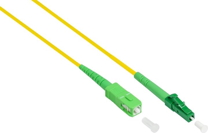 Actual product image Good Connections OS2 fibre optic cable - simplex - connector LC (APC) to SC (APC) - singlemode 9/125 - lightwave (CAT6, 0.50 m)