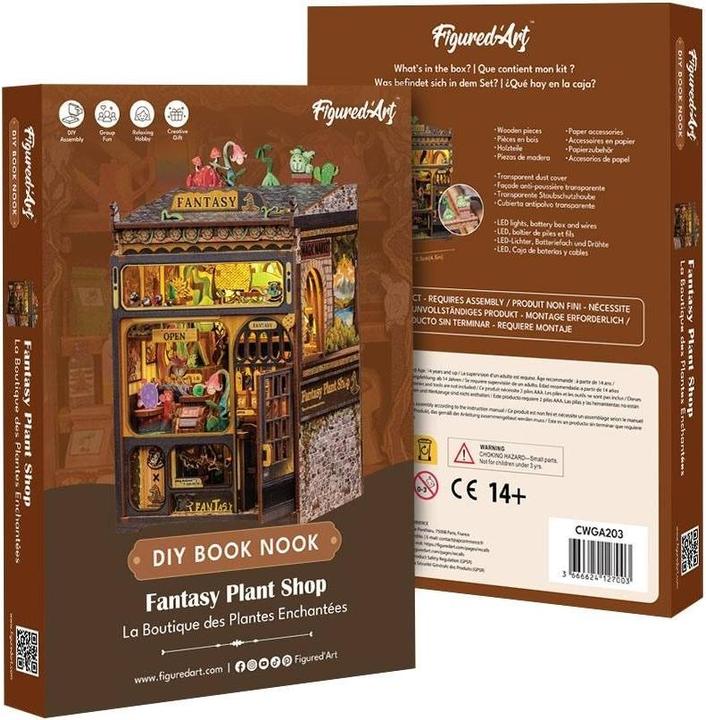 Actual product image Figured'Art Book Nook - Fantasy Plant Shop