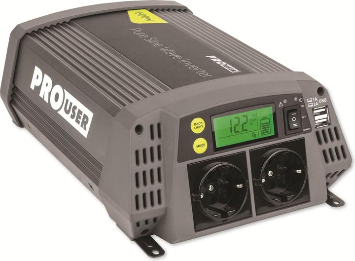 Produktbild ProUser Wechselrichter Sinus PSI600 600 W 12 V/DC