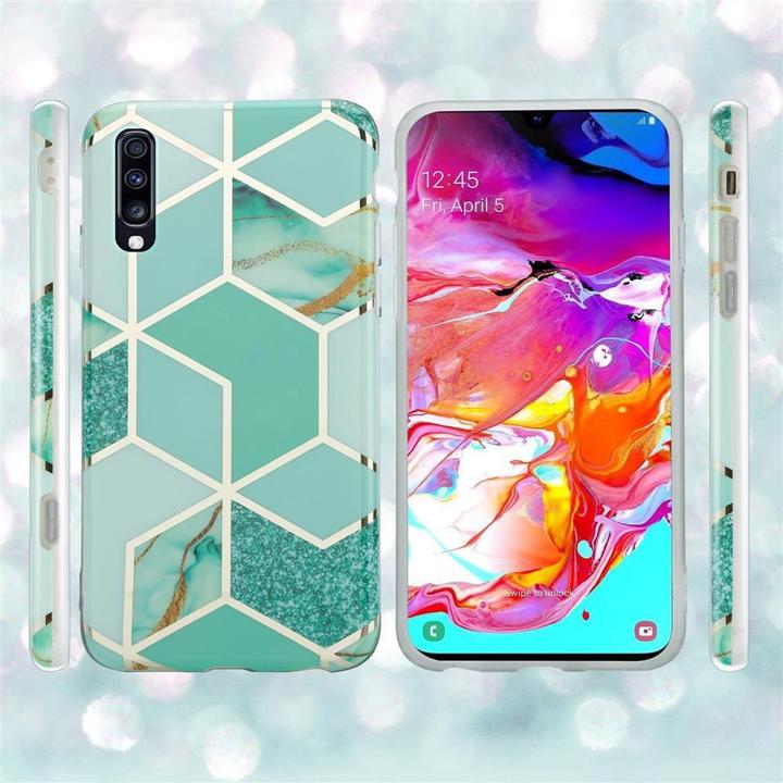 Image du produit Cadorabo Couverture IMD TPU Marbre coloré (Samsung Galaxy A70, Samsung Galaxy A70S)