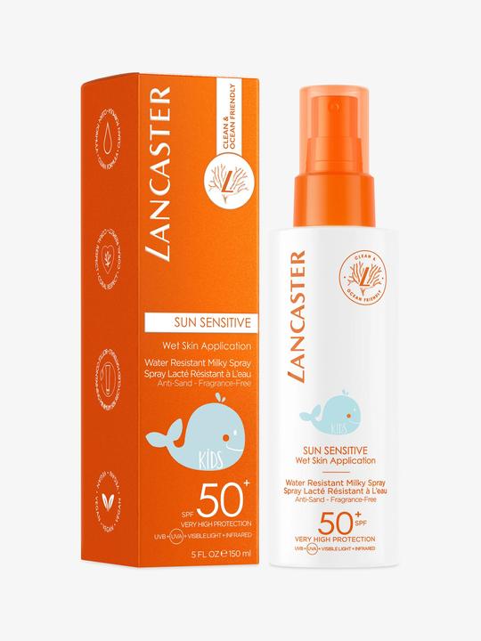 Immagine prodotto Lancaster Clean Sun Sensitive Kids Milky (Spray solare, SPF 50+, 150 ml, 150 g)