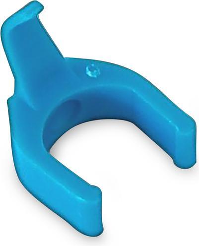 PatchSee Kabel Clip Farbe Hellblau, Set= (10 cm)