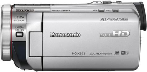 Actual product image Panasonic HC-X929, FullHD, WiFi, 12x zoom, silver (20.40 Mpx, 50p, 12 x)