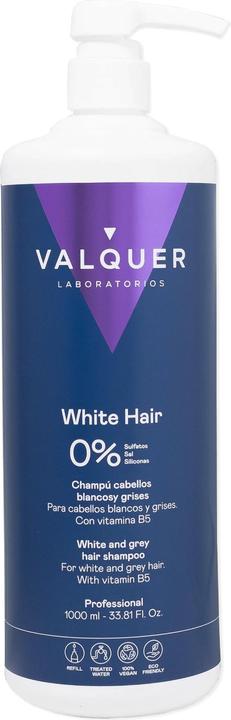 Actual product image Valquer WHITHE & GREY HAIR Shampoo 1000ml (1000 ml)