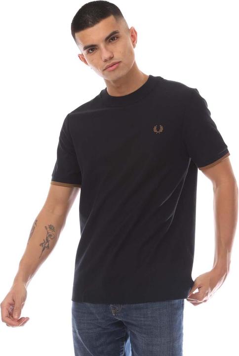 Fred Perry TShirt Mit kontrastfarbenen Streifen (XS)