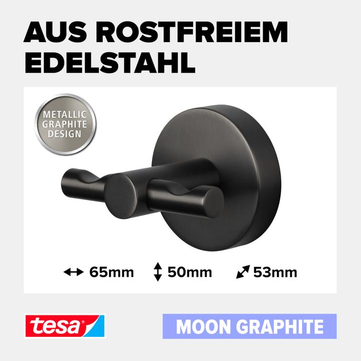 Immagine prodotto tesa ganci per accappatoi ® MOON in Grafite